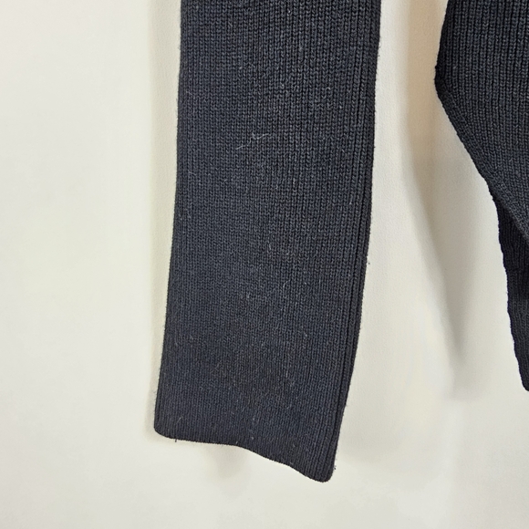Modern Citizen Ribbed Knit Long Sleeves Sweater in Black - Size M - Picture 6 of 11